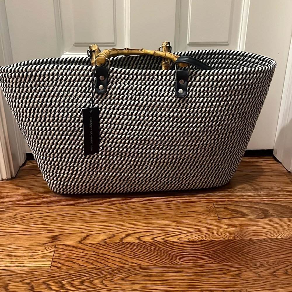 French Connection Biscay Cotton Rope Tote